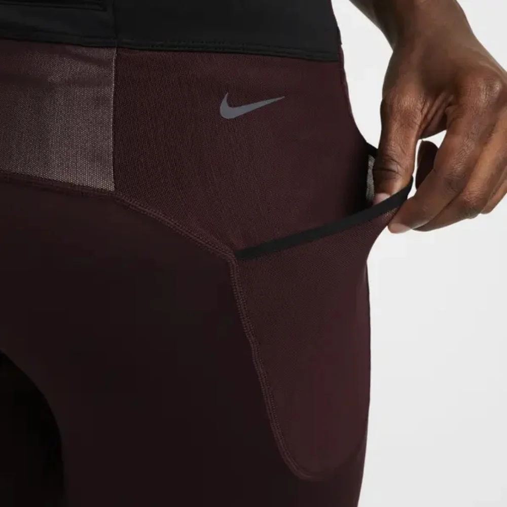 Nike Men’s Trail Lava Loops 1/2 Running Tights Burgundy DV9307-652 Sz 2XL NWT
